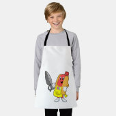 Hotdog als Friseur mit Schere Schürze (Getragen)