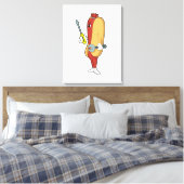 Hotdog als Mechaniker mit Tool Leinwanddruck (Insitu (Schlafzimmer))