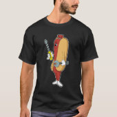 Hotdog als Mechaniker mit Tool T-Shirt (Vorderseite)
