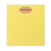 Hotdog-Bild Notizblock (Vorderseite)