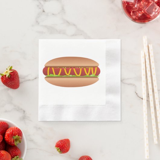 Hotdog-Bild Serviette (Beispiel)
