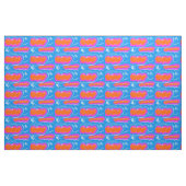 Hotdog blue,Pink,orange Stoff (Fat Quarter (45,7 x 55,9 cm))