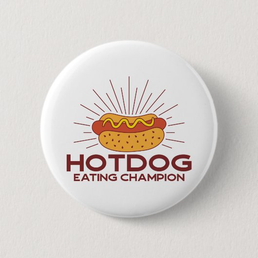 Hotdog-Champion Button (Vorderseite)