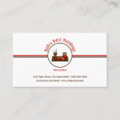 Hotdog Diner Fast Food Restaurant Logo Visitenkarte (Vorderseite)