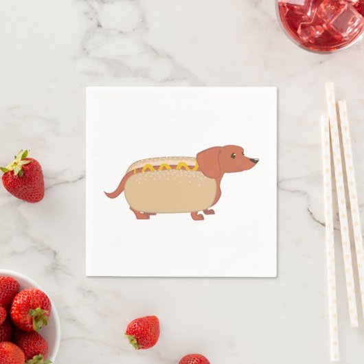 Hotdog Dog Serviette (Beispiel)