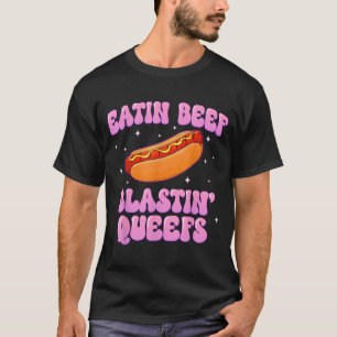Hotdog essender, Rindfleisch sprengender S unangeb T-Shirt
