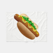 Hotdog Fleecedecke (Vorderseite (Horizontal))
