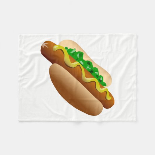 Hotdog Fleecedecke (Vorderseite (Horizontal))