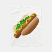 Hotdog Fleecedecke (Vorderseite)