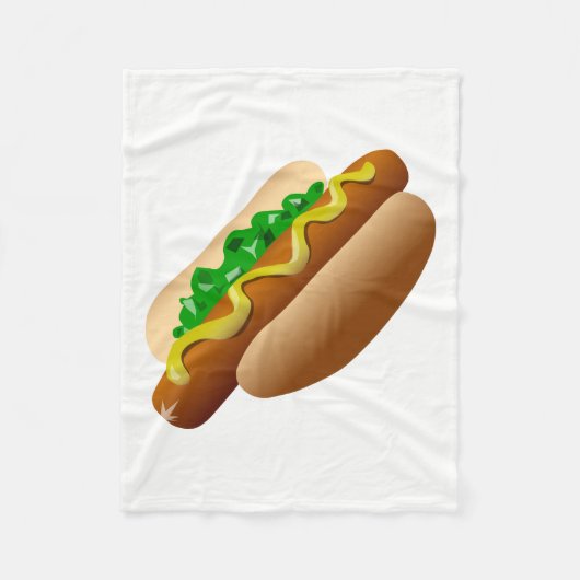 Hotdog Fleecedecke (Vorderseite)