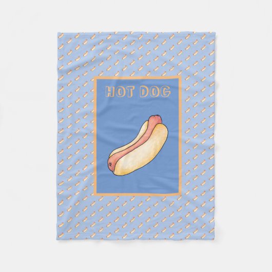 Hotdog Fleecedecke (Vorderseite)