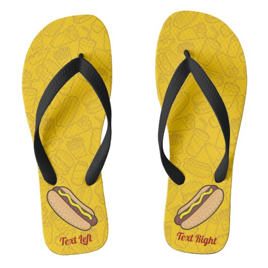 Hotdog-Flip-Flops Badesandalen (Fußbett)