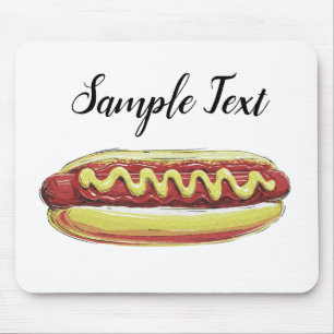 HOTDOG-FOODIE-VEKTOR-DESIGN MOUSEPAD