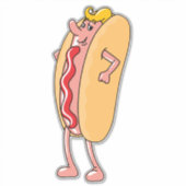 HOTDOG FUNNY DIE DECAL STICKER BIG FÜR AUTO (Vorderseite)
