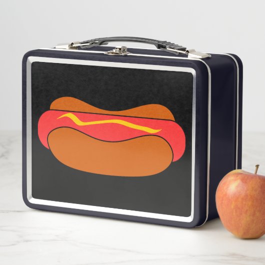 HOTDOG FUNNY RETRO METAL LUNCHBOX (Beispiel)