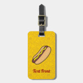 Hotdog-Gepäckmarke Gepäckanhänger (Vorderseite vertikal)