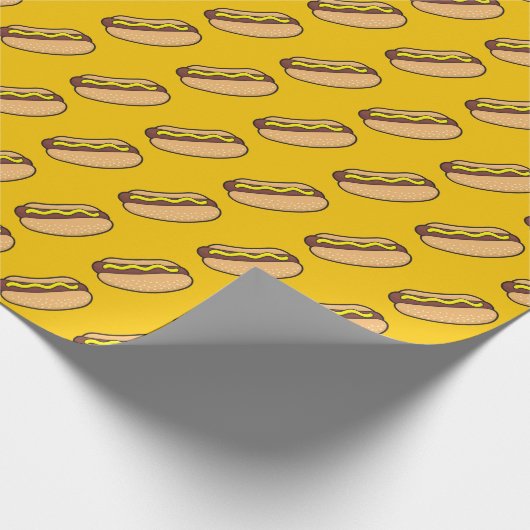 Hotdog Geschenkpapier (Ecke)