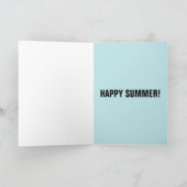 HOTDOG GREETING CARDS, "GLÜCKLICH SOMMER!" KARTE (Innenseite)
