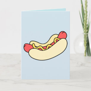 HOTDOG GREETING CARDS, innen blau, Jeden Anlaß Karte