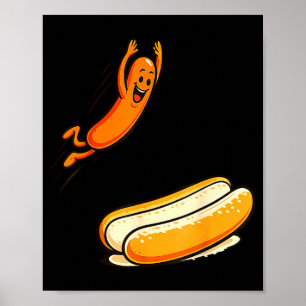 Hotdog Hochsprung Hotdog Hochsprung Poster