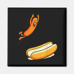 Hotdog Hochsprung Magnet