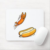 Hotdog Hochsprung Mousepad (Mit Mouse)