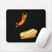 Hotdog-Hochsprung Mousepad (Mit Mouse)