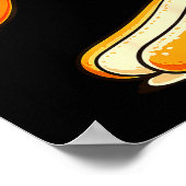 Hotdog Hochsprung Poster (Ecke)