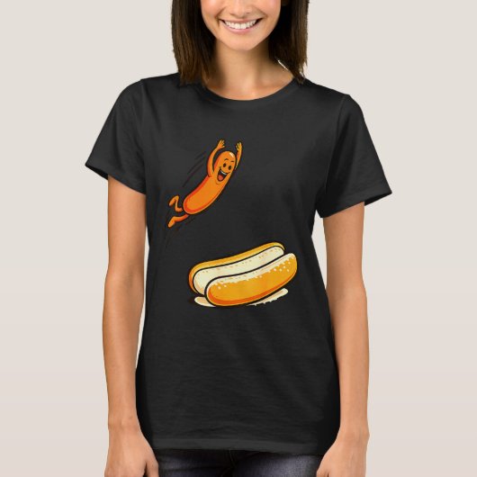 Hotdog Hochsprung T-Shirt (Vorderseite)