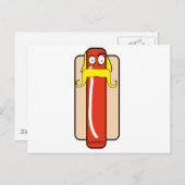 Hotdog Hulk Hogan Postkarte (Vorne/Hinten)
