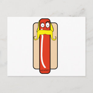 Hotdog Hulk Hogan Postkarte