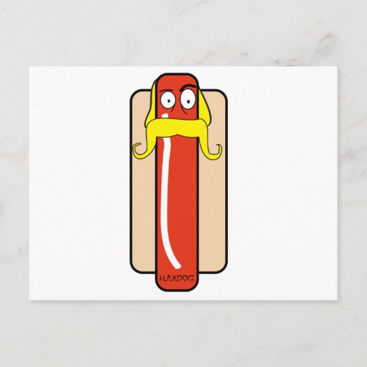 Hotdog Hulk Hogan Postkarte (Vorderseite)