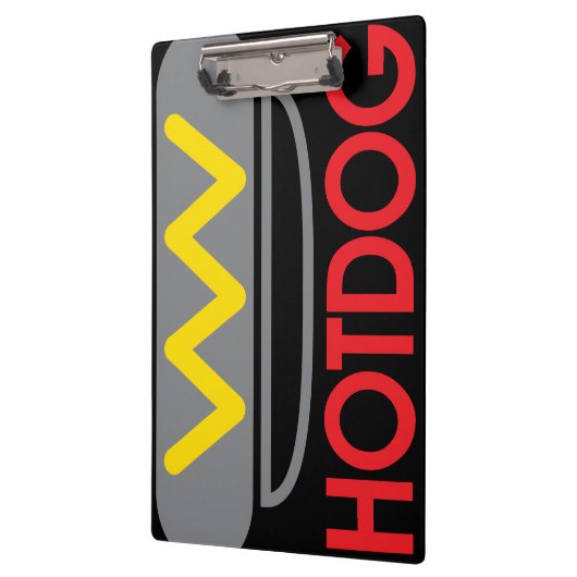 Hotdog Icon Spaß Klemmbrett (Links)