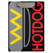 Hotdog Icon Spaß Klemmbrett (Vorderseite)