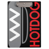 Hotdog Icon Spaß Klemmbrett (Vorderseite)