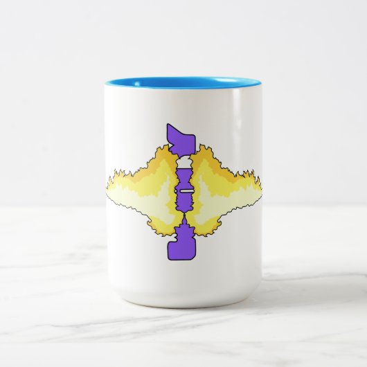 Hotdog-Kaffee-Cup, bestmöglicher Kaffee-Cup Zweifarbige Tasse (Mittel)