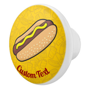Hotdog-Keramik Keramikknauf