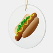 Hotdog Keramik Ornament (Links)