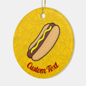 Hotdog Keramik Ornament (Links)