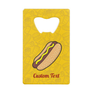 Hotdog Kreditkarte Flaschenöffner