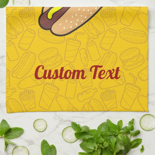 Hotdog Küchentuch (Gefaltet)