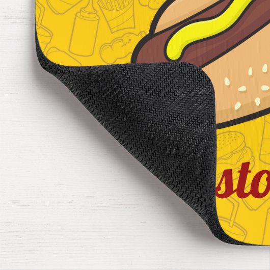 Hotdog Mouse Pad Mousepad (Ecke)