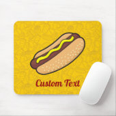 Hotdog Mouse Pad Mousepad (Mit Mouse)