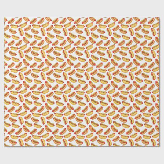 Hotdog-Muster Geschenkpapier (Flach)
