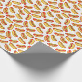 Hotdog-Muster Geschenkpapier (Ecke)