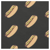 Hotdog-Muster Stoff (Nahaufnahme)