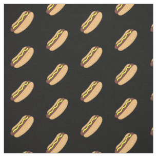 Hotdog-Muster Stoff