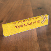 Hotdog Namensplakette (Seite)