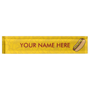 Hotdog Namensplakette