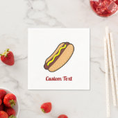 Hotdog Napkins Serviette (Beispiel)